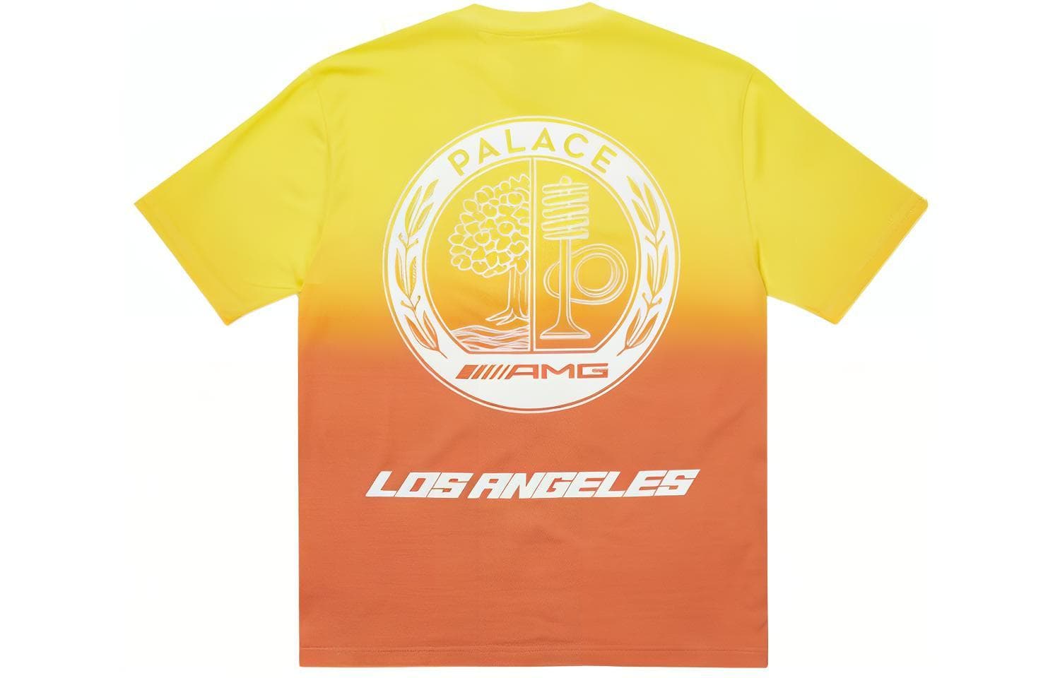 Футболка PALACE x AMG Palace Amg 2.0 Los Angeles T-shirt Yelloworange T - изображение 1