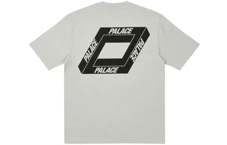 Футболка PALACE Dodgy But Lush T-shirt Grey Marl LogoT - изображение 1