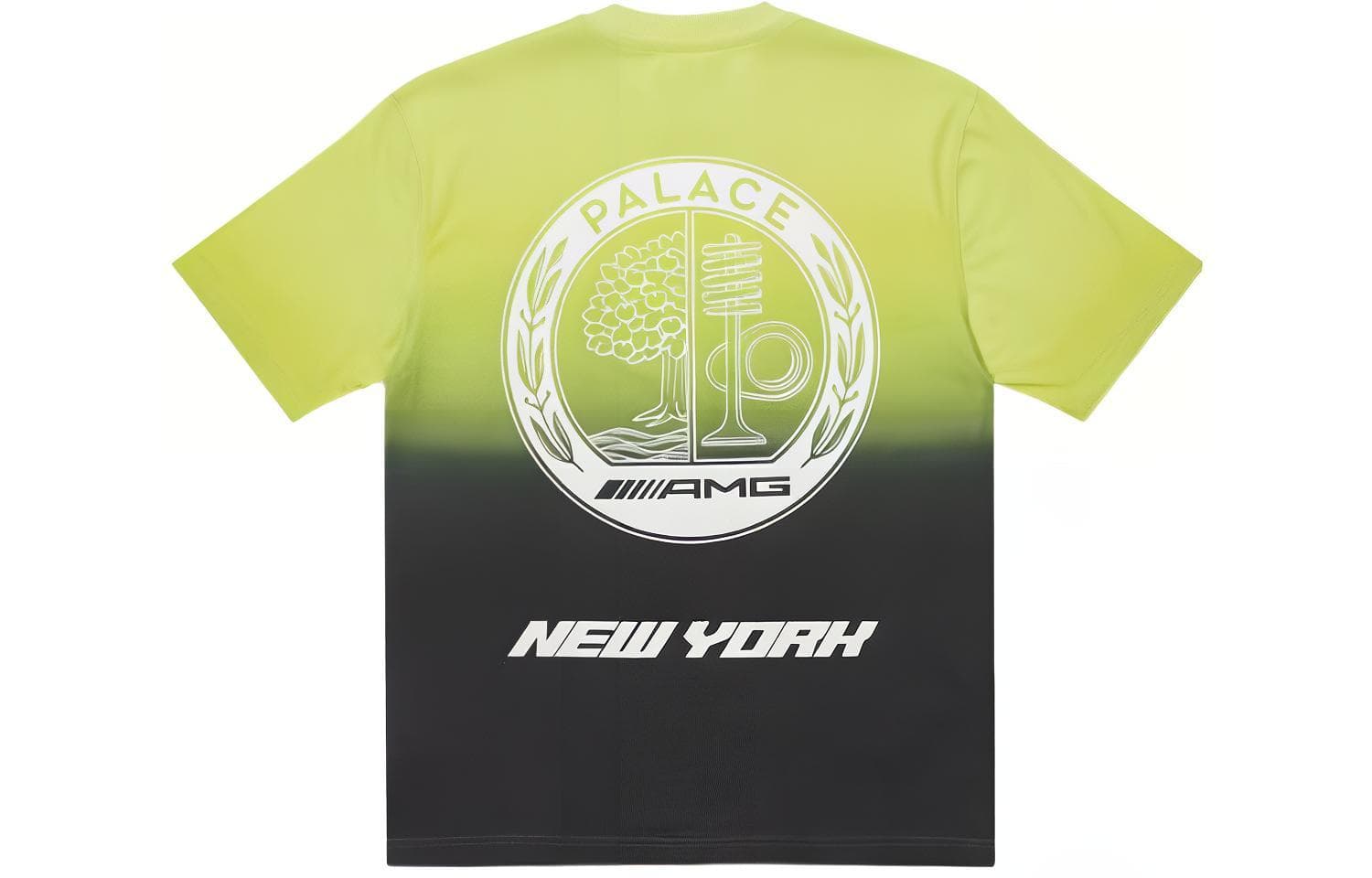 Футболка PALACE x AMG Palace Amg 2.0 New York T-Shirt BlaceLime T - изображение 1