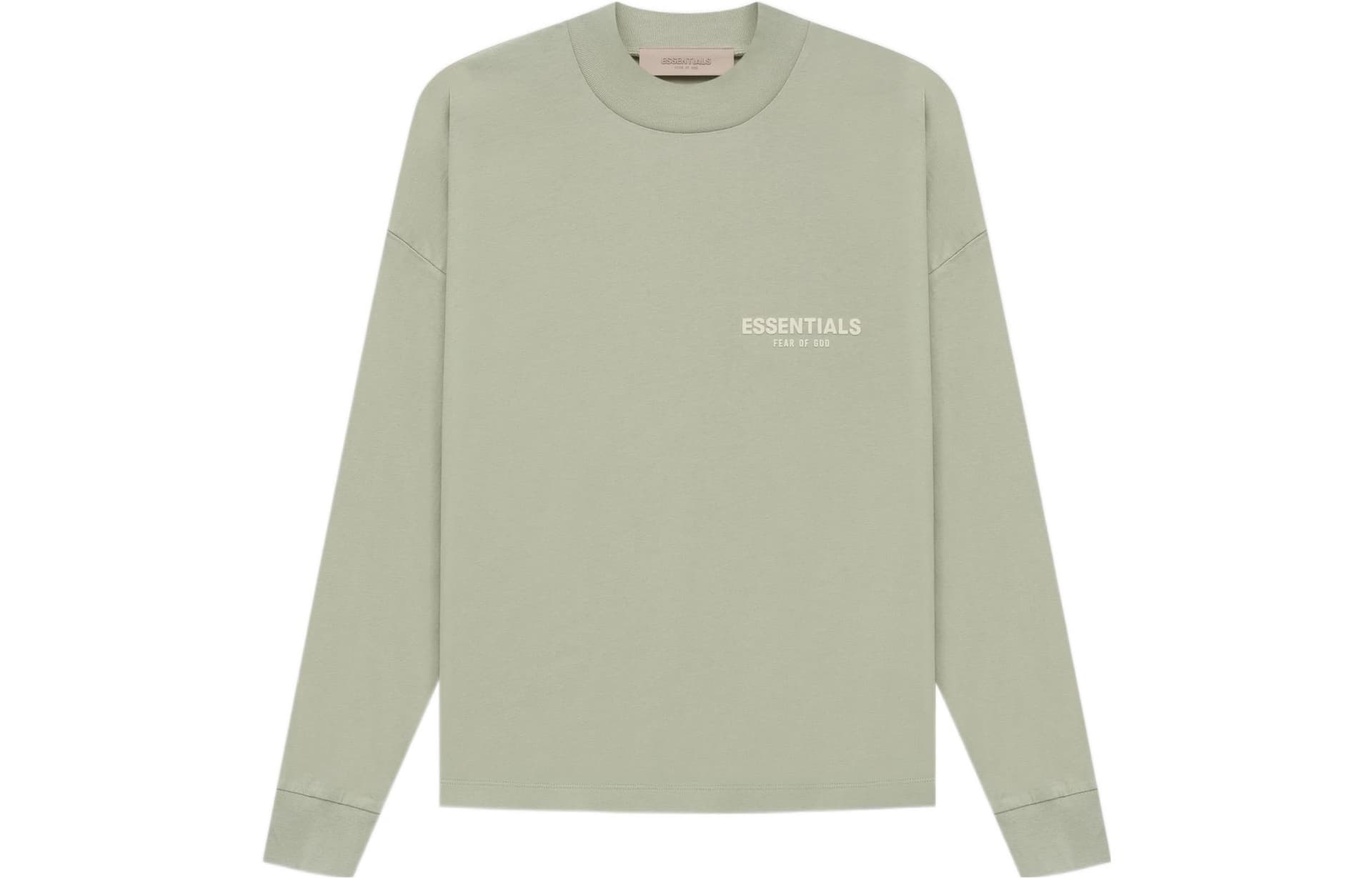Футболка Fear of God Essentials SS22 Ls Tee Seafoam LogoT - изображение 1