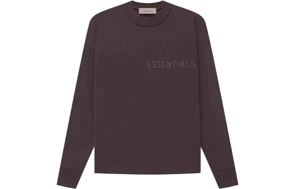 Футболка Fear of God Essentials SS23 Essentials L S Tee Plum LogoT - изображение 1