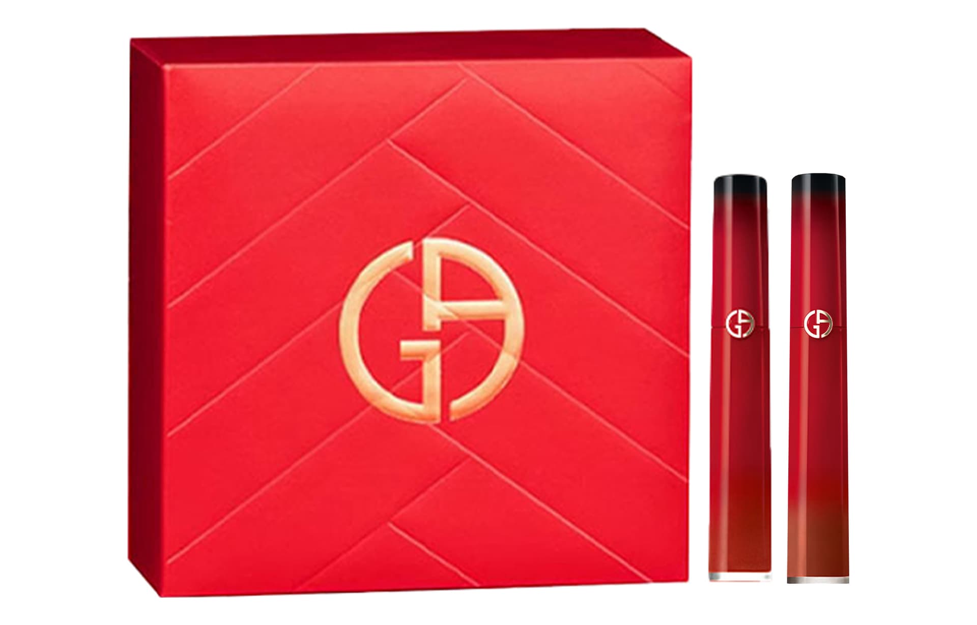 GIORGIO ARMANI PASSION Лимитированная коробка с двойной помадой-блеском, бархат, легкая наносимость, увлажнение, осветляющий, 6,5 мл+6,5 мл - изображение 4