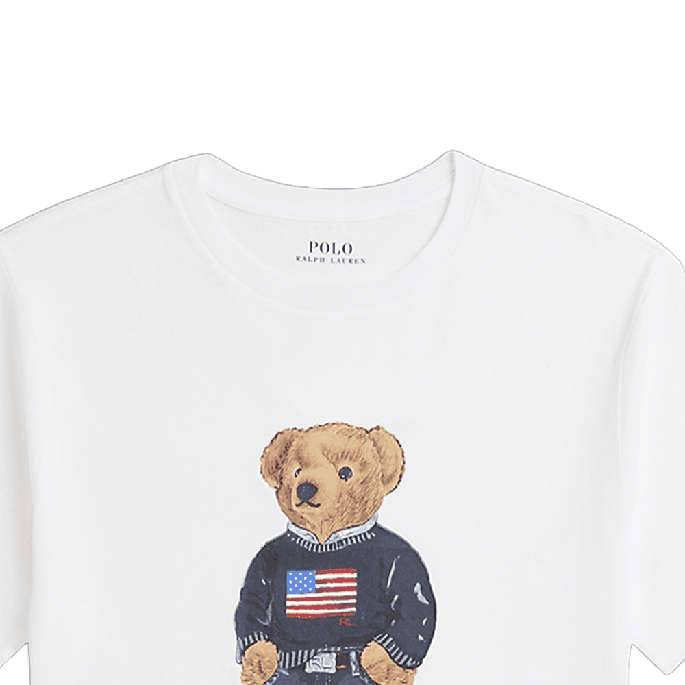 Футболка Polo Ralph Lauren Polo Bear T-Рубашка Стандартная Белая Подростковая - изображение 3