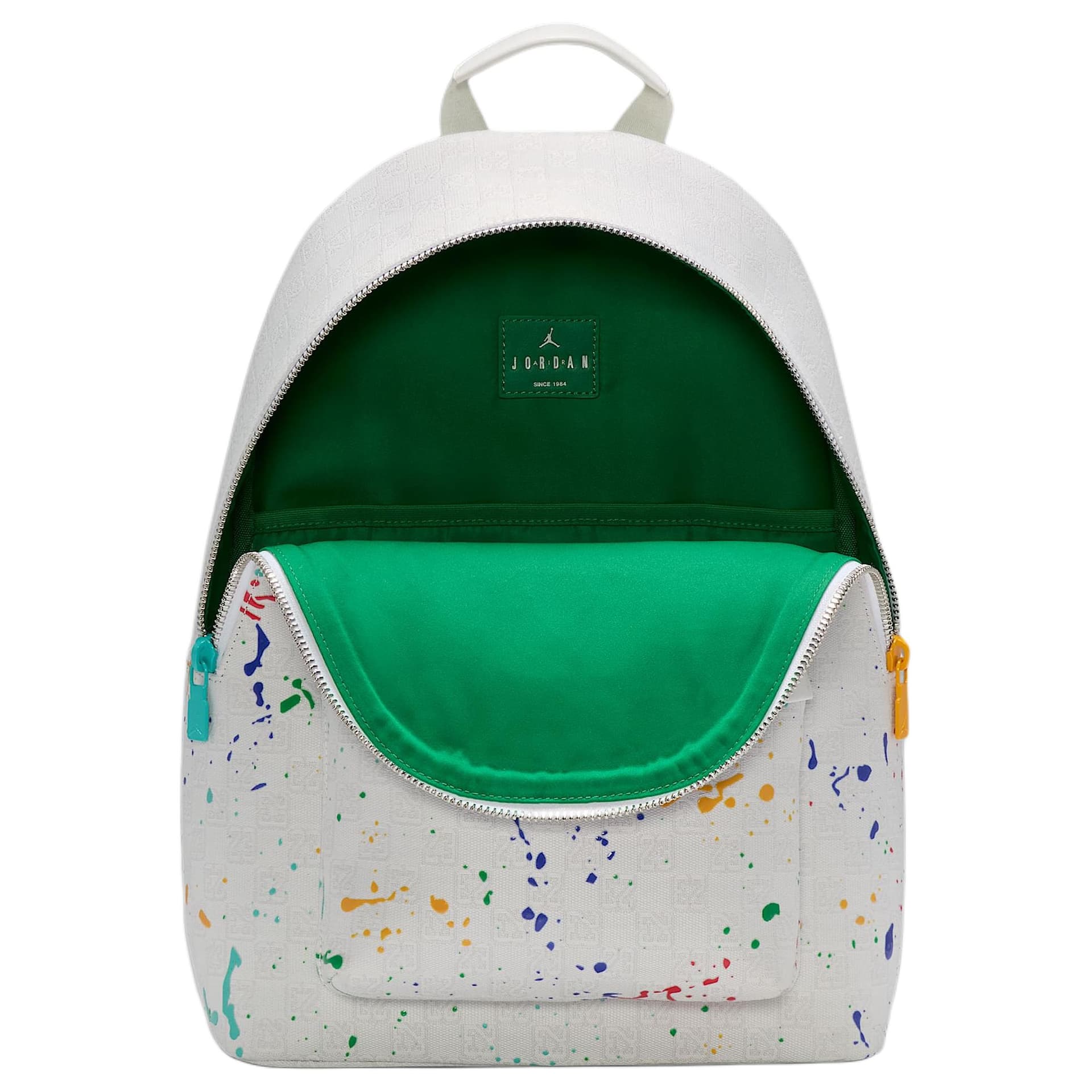Рюкзак Jordan Monogram Polyester Fiber Backpack Unisex White Джордан Монограмма Полиэстер Волокно Рюкзак Унисекс Белый - изображение 4