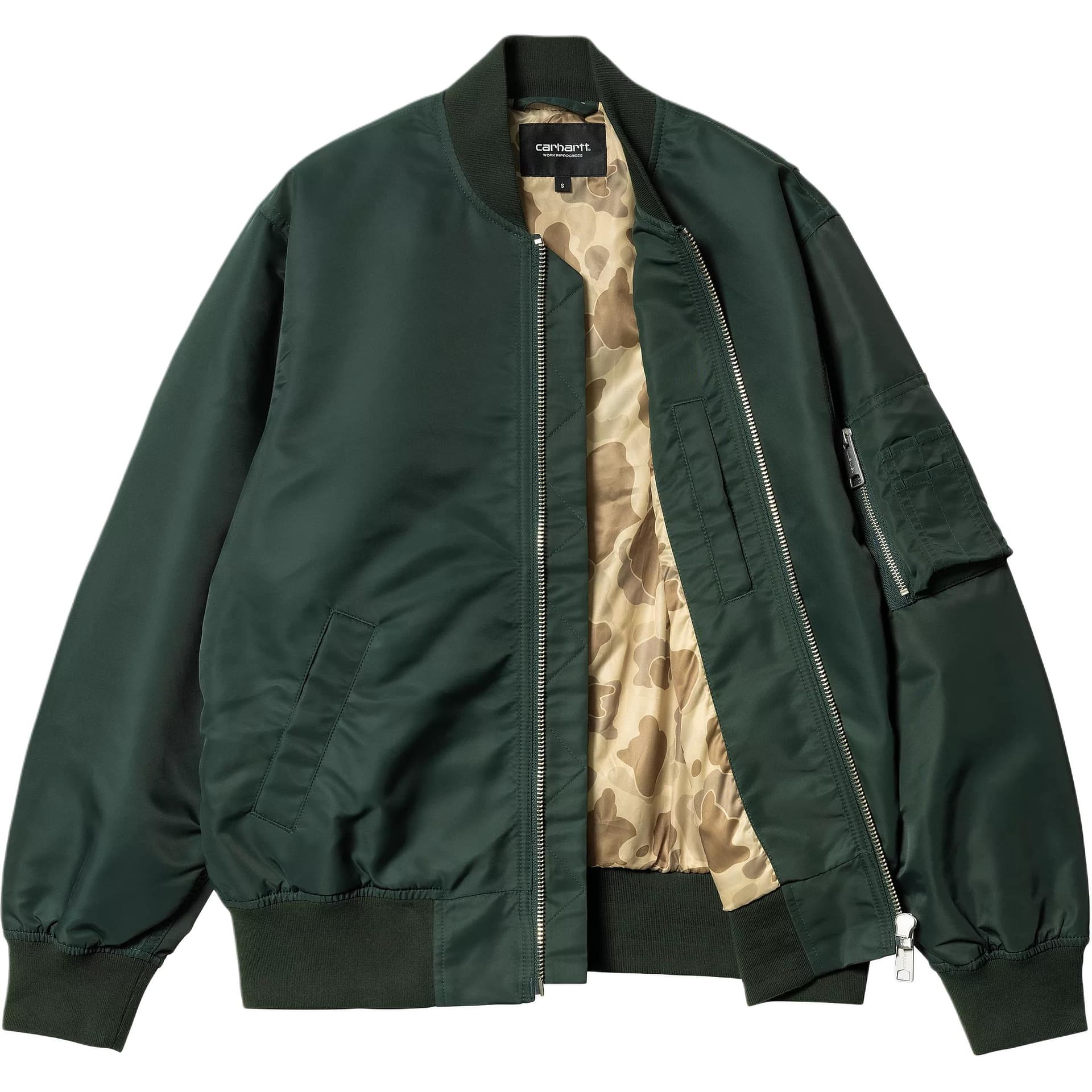 Куртка Carhartt WIP W' SS25 Otley Bomber Куртка Женская Зеленая - изображение 3