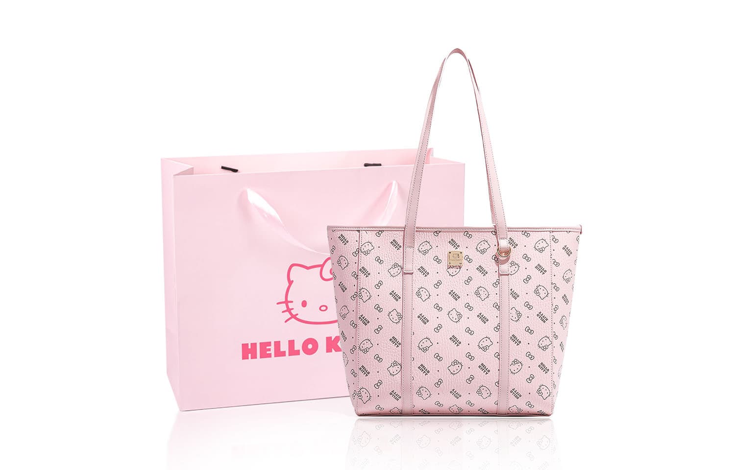 Мини-сумка Sanrio Hello Kitty PU (полиуретан) Сумка через плечо Женская Розовая Коричневая - изображение 3