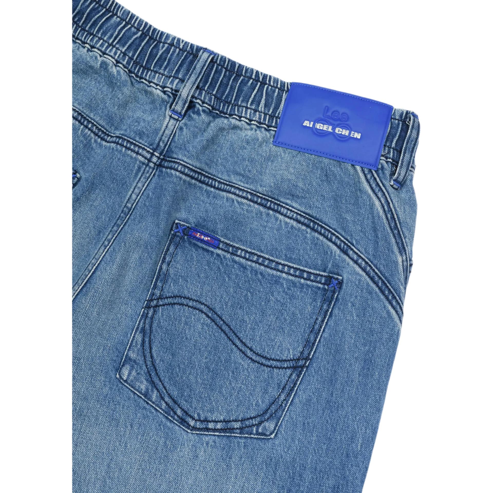 Штаны Lee Angel Chen Collab Medium Blue Men's Jeans Ли Angel Chen Коллаб Средние Синий Мужские Джинсы - изображение 4