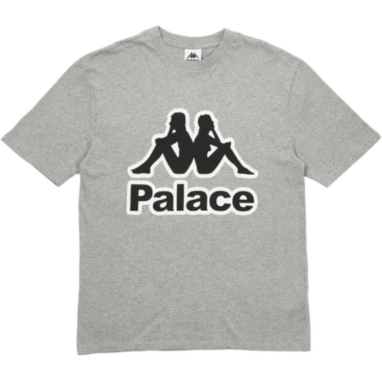 Футболка PALACE x Kappa FW21 T-Shirt Grey Marl LogoT - изображение 1