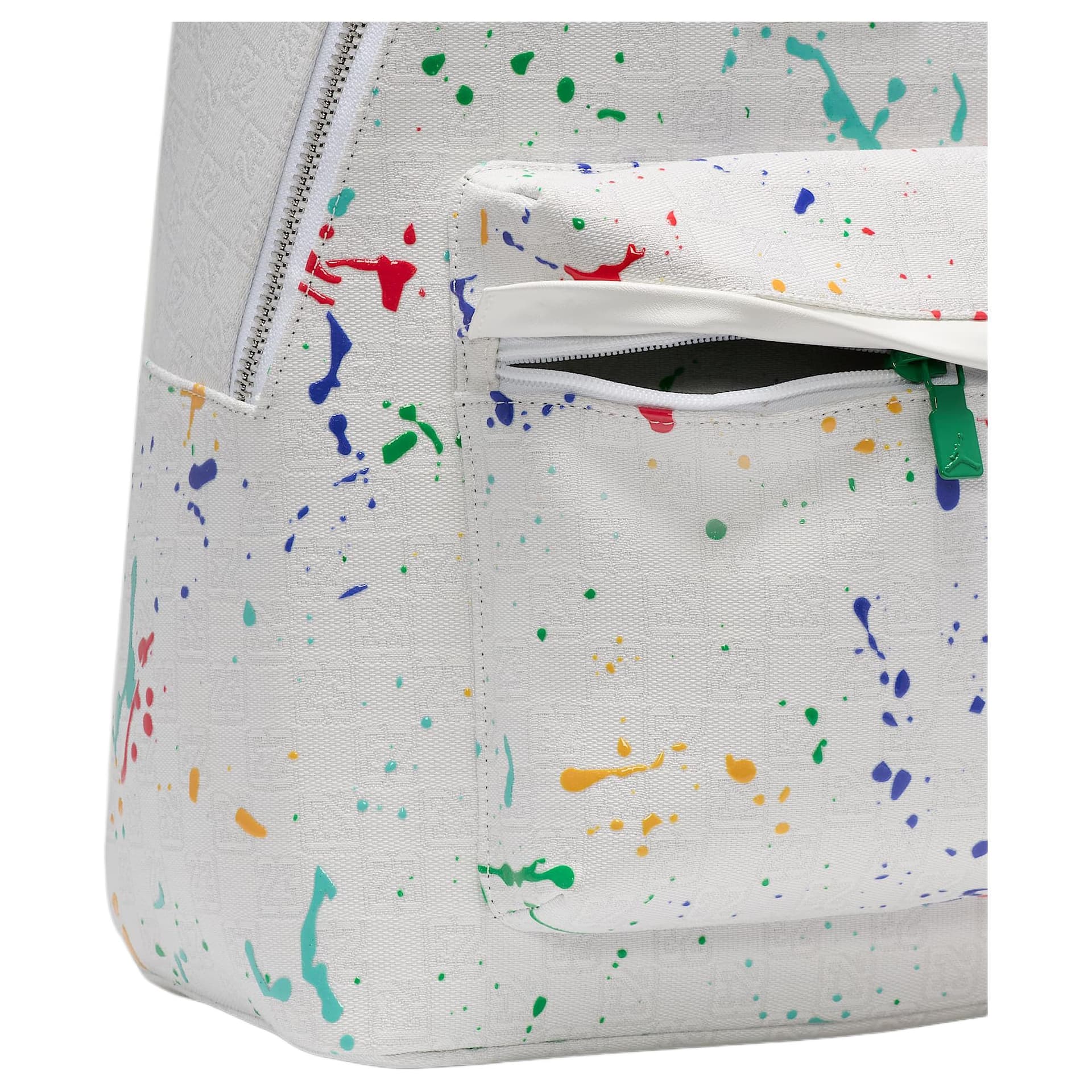 Рюкзак Jordan Monogram Polyester Fiber Backpack Unisex White Джордан Монограмма Полиэстер Волокно Рюкзак Унисекс Белый - изображение 6