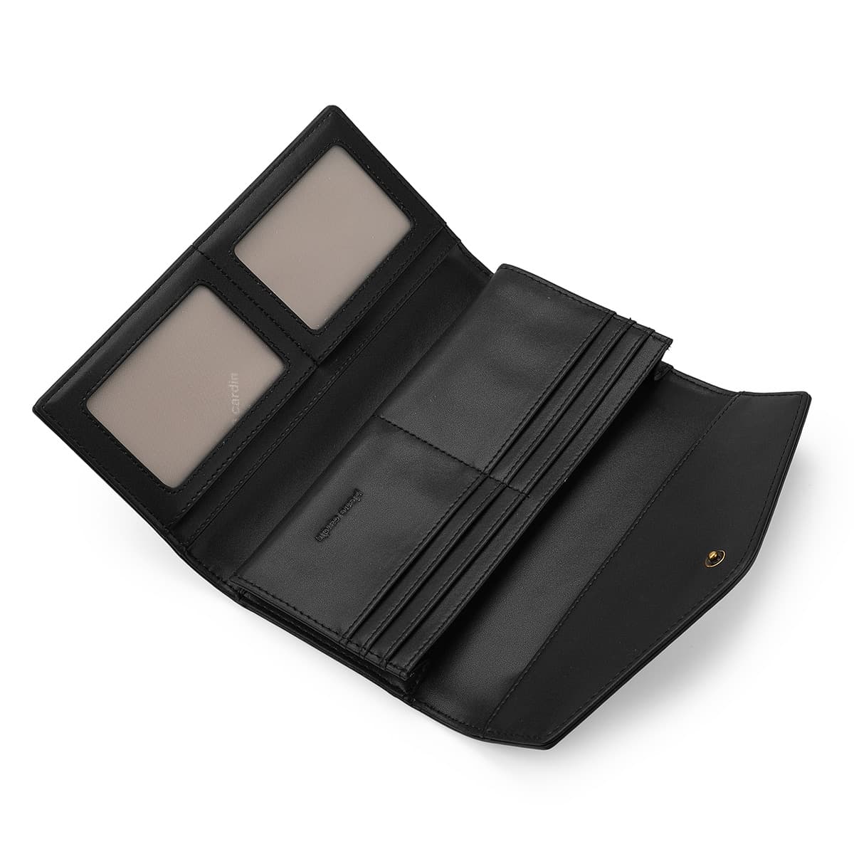 Кошелек PIERRE CARDIN Кошелек из коровьей кожи стандартный (стандартный) женский черный - изображение 5