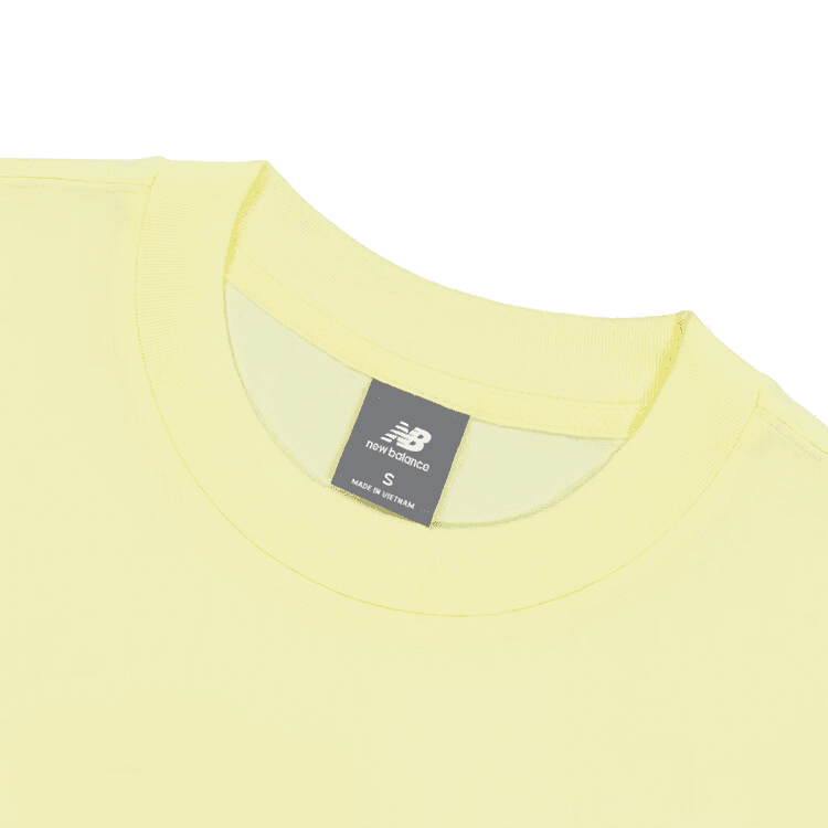 Футболка New Balance T-Shirt Мужской Ярко-Желтый - изображение 3
