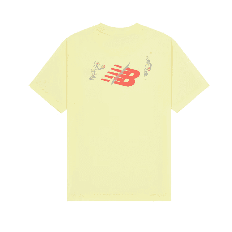 Футболка New Balance T-Shirt Мужской Ярко-Желтый - изображение 2