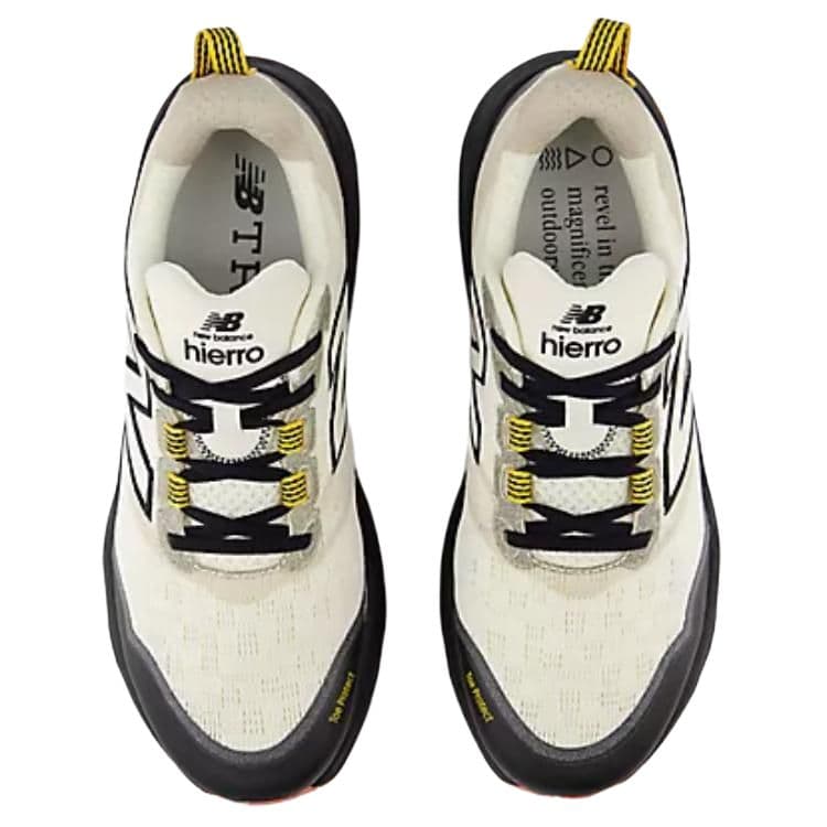 Кроссовки для бега New Balance NB Свежая Пена X Hierro V9 Низкие Беговые Кроссовки Мужские Бежево-Черные - изображение 4