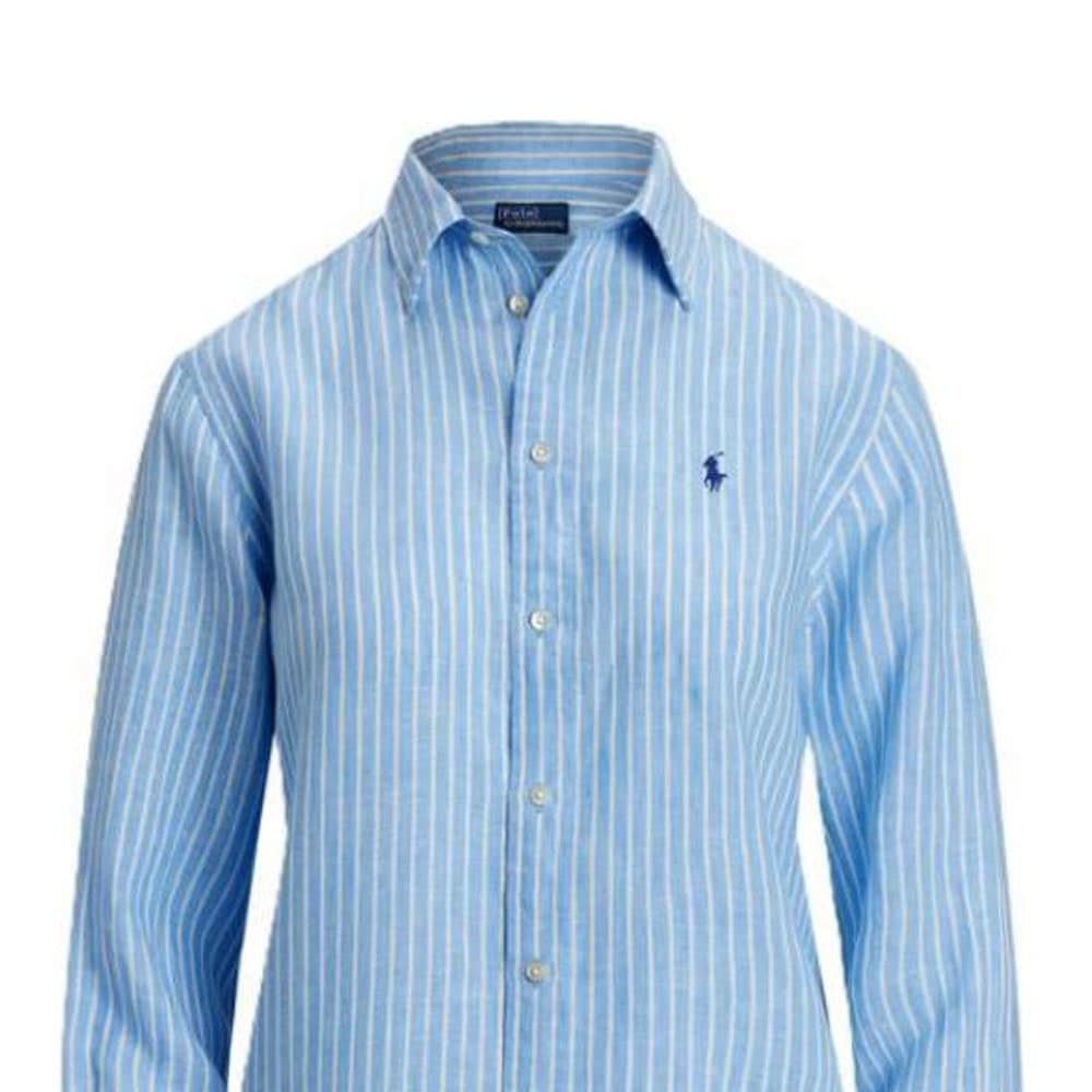 Блузка Polo Ralph Lauren Рубашка Женская Синяя - изображение 4