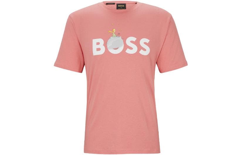 Футболка HUGO BOSS Ярко-розовая унисекс футболка - изображение 1