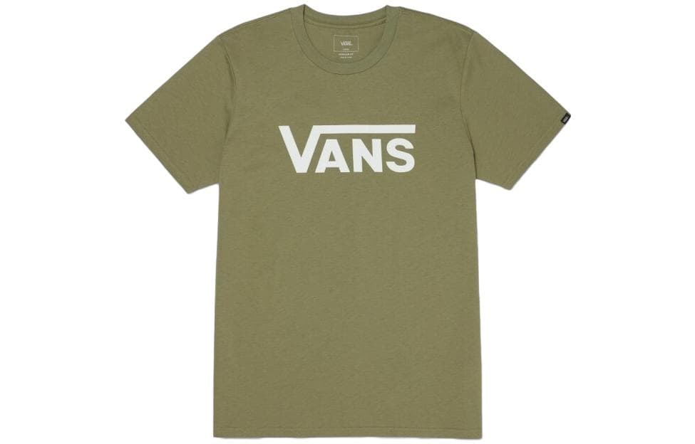 Футболка Vans Letter Print Crew Neck T-Shirt Green - изображение 1