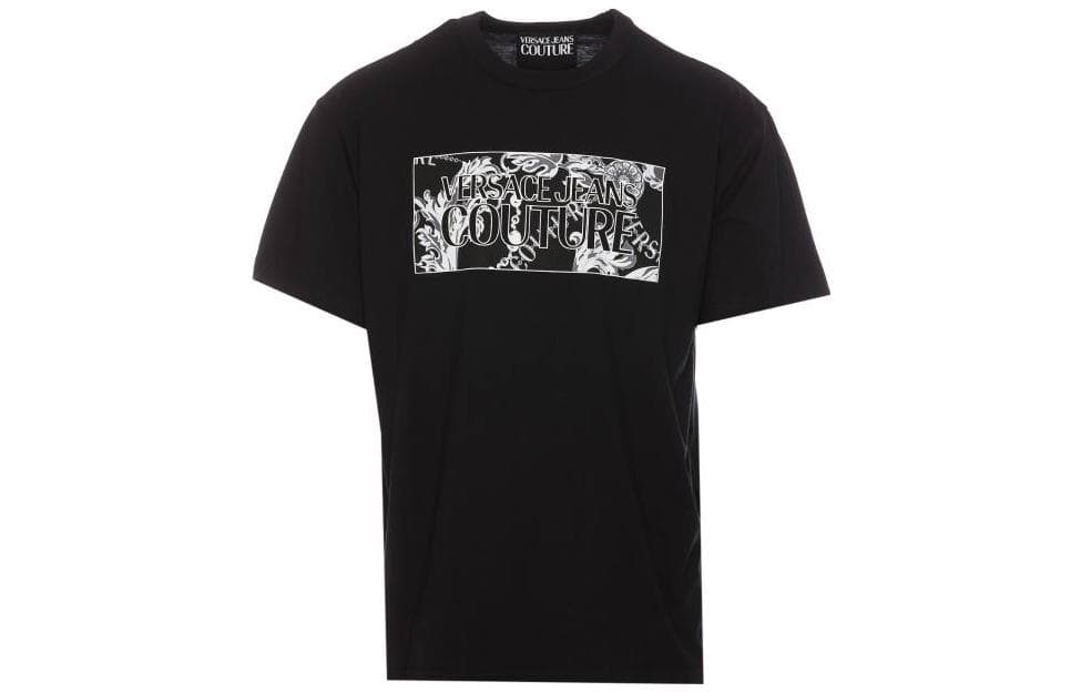 Футболка VERSACE JEANS COUTURE FW23 T Рубашка Мужская Черная - изображение 1
