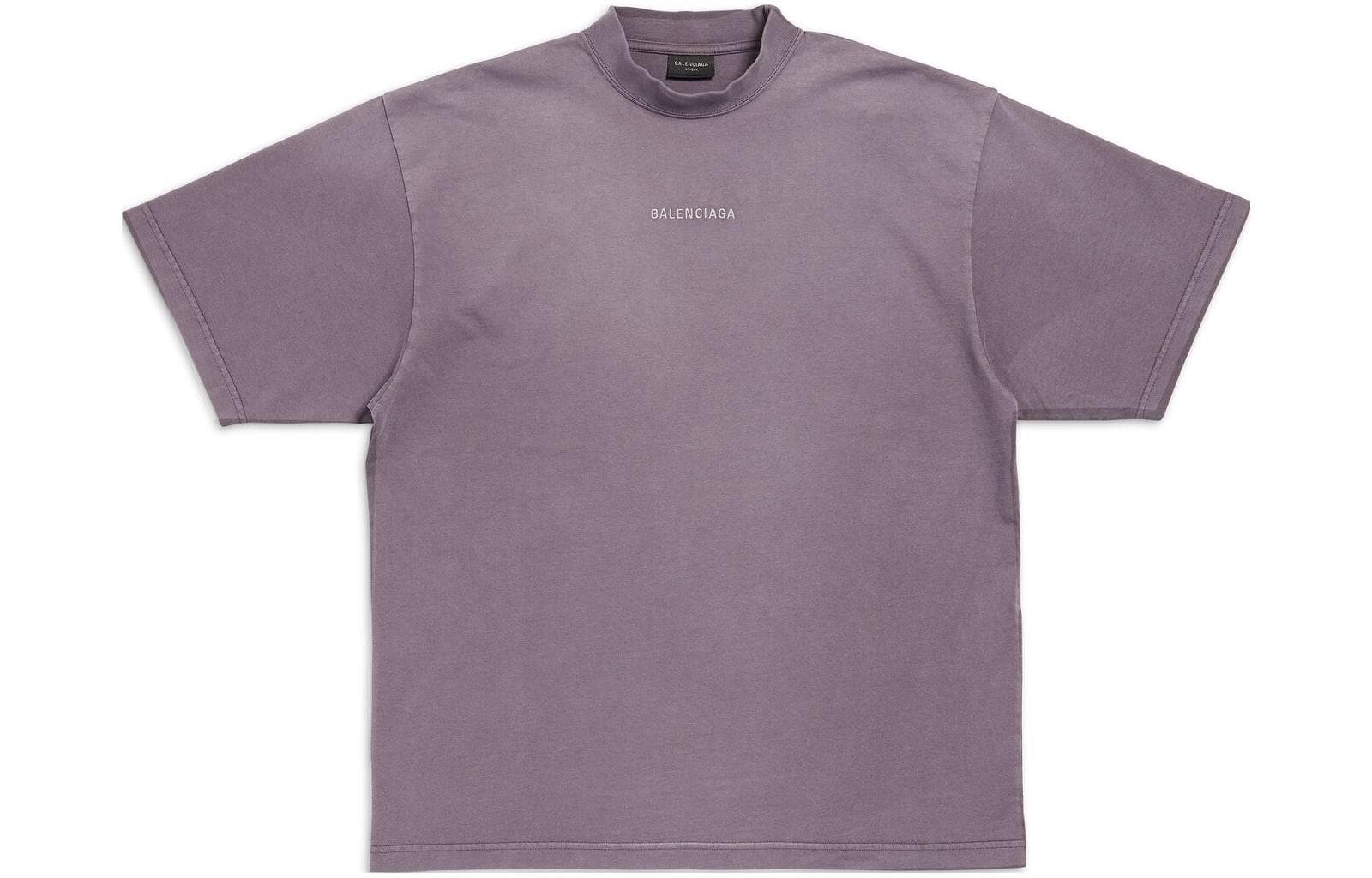 Футболка Balenciaga FW23 T Рубашка Стандартная Мужская Фиолетово-Серый - изображение 1