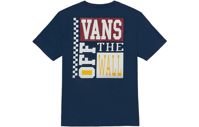 Футболка Vans Off The Wall T-Shirt Унисекс Темно-Синий - изображение 1