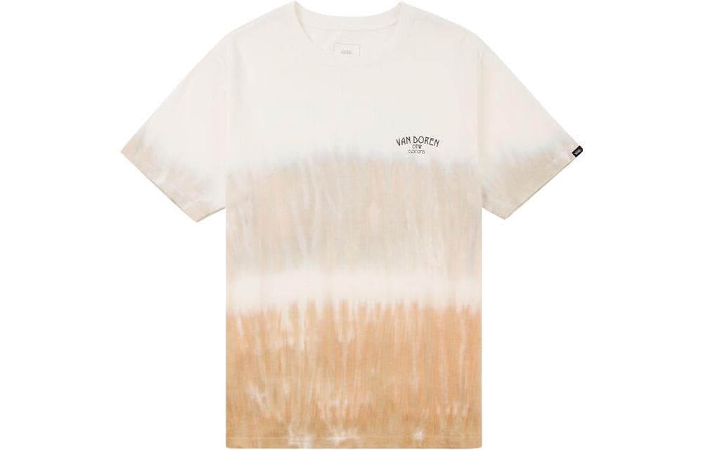 Футболка Vans Gradient Tie-Dye Letter Print T-Shirt Brown - изображение 1