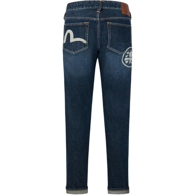 Штаны EVISU SS25 Джинсы Мужские Джинсовый Синий - изображение 2