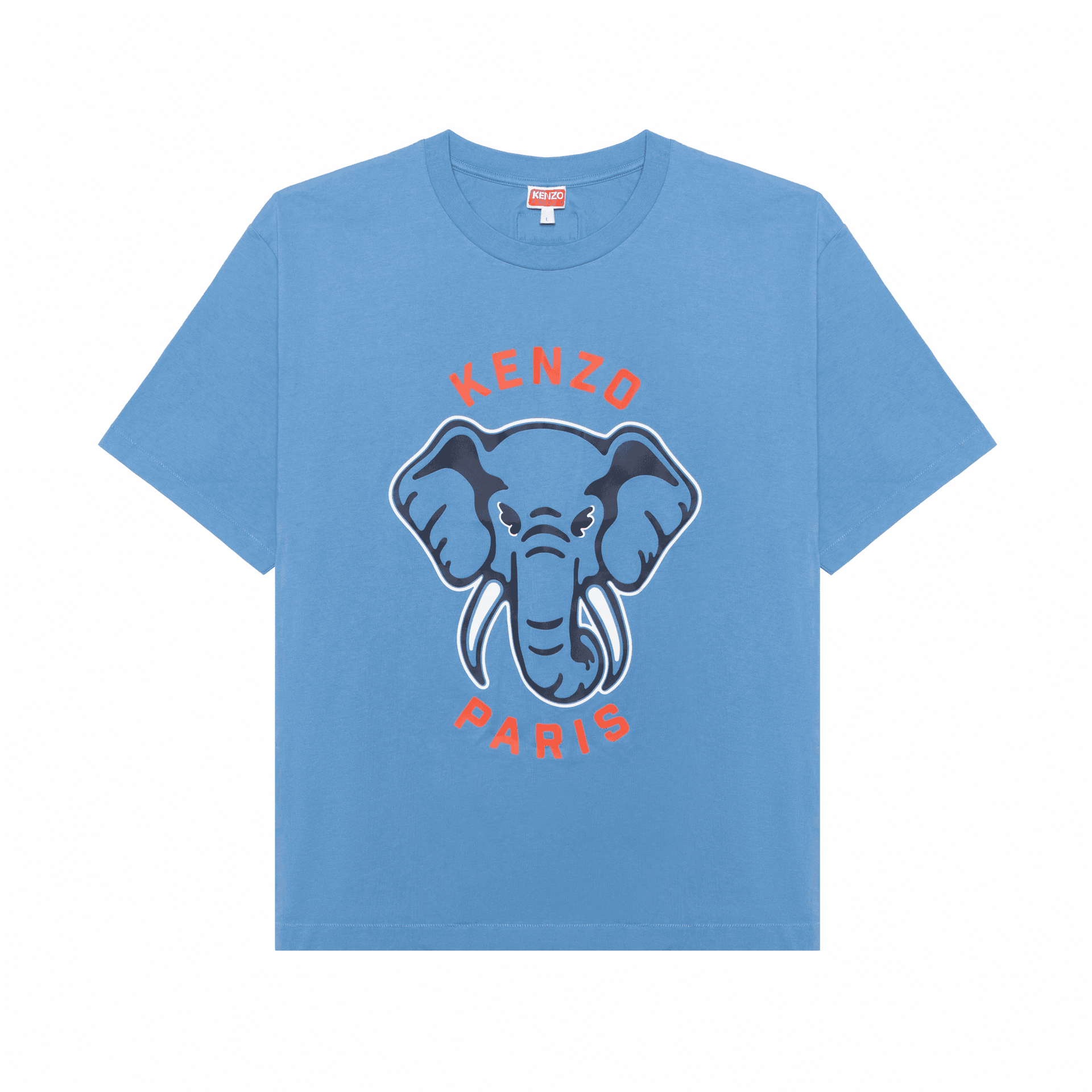 Футболка KENZO Elephant Print T-Shirt Blue
