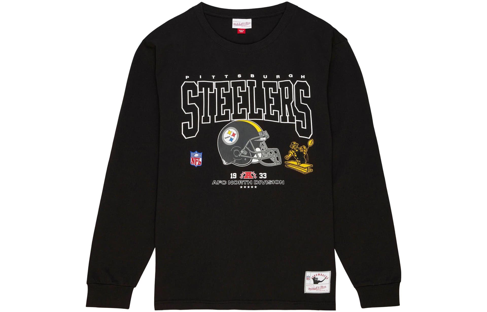 Футболка Mitchell Ness Division LS Tee Pittsburgh Steelers T - изображение 1
