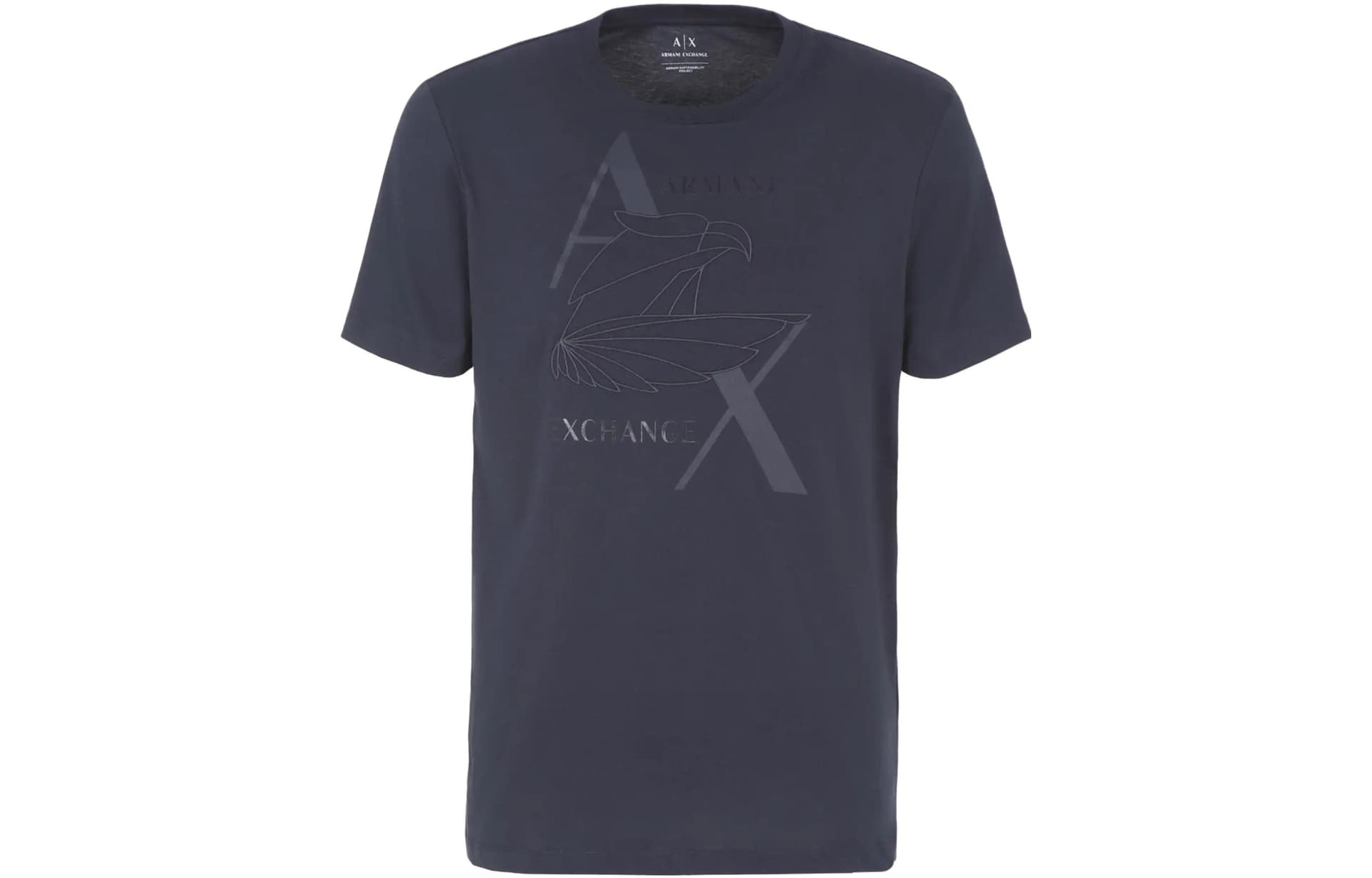 Футболка ARMANI EXCHANGE Темно-синие мужские футболки T - изображение 1