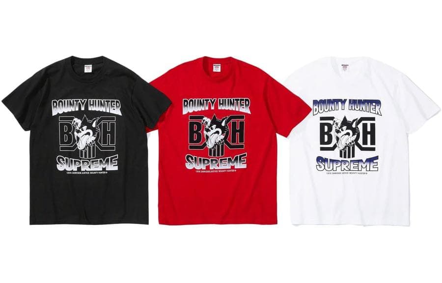 Футболка Supreme x BOUNTY HUNTER FW23 WEEK6 WOLF TEE T - изображение 1