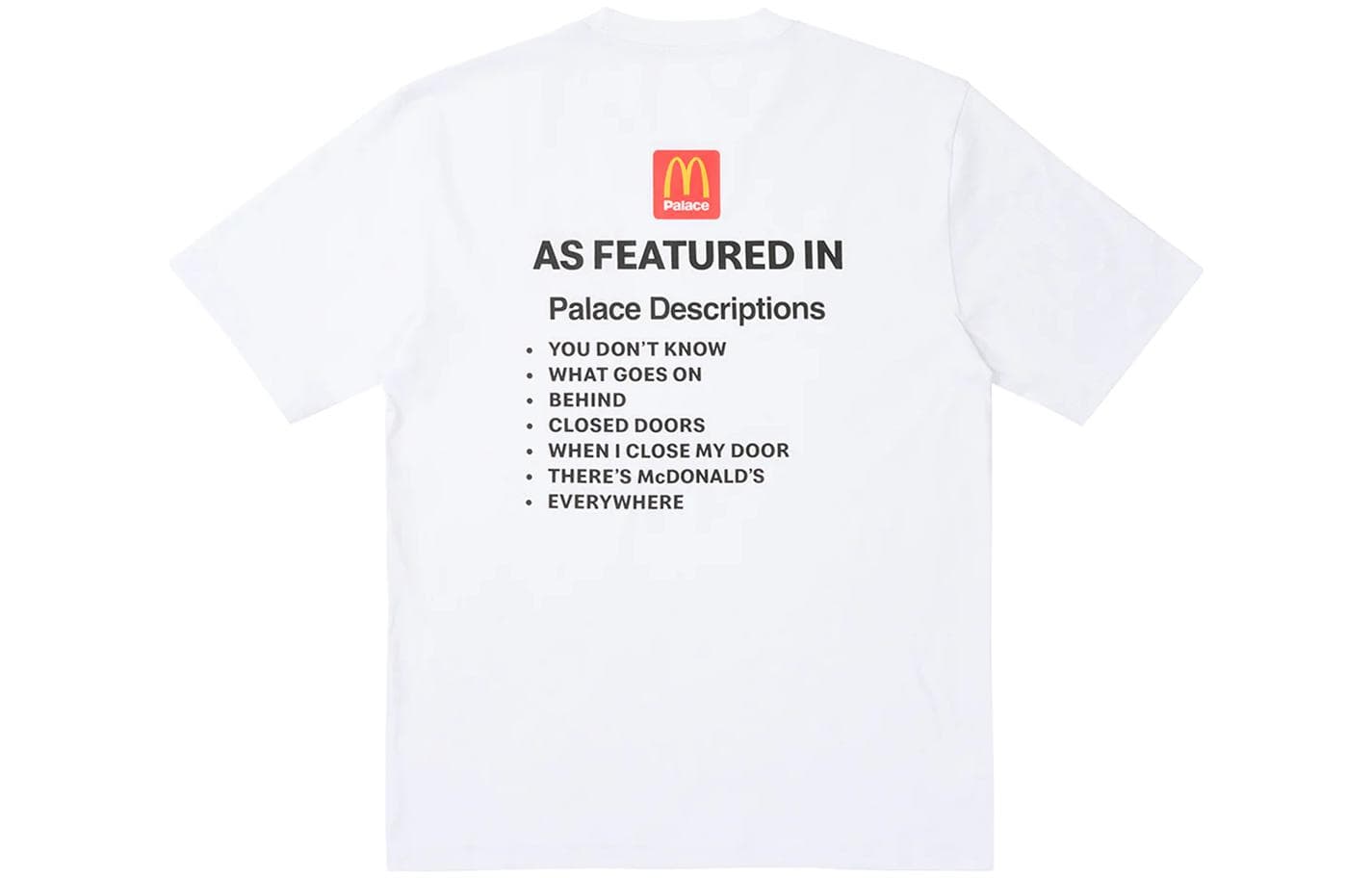 Футболка PALACE x McDonald's FW23 Description T-Shirt - изображение 1