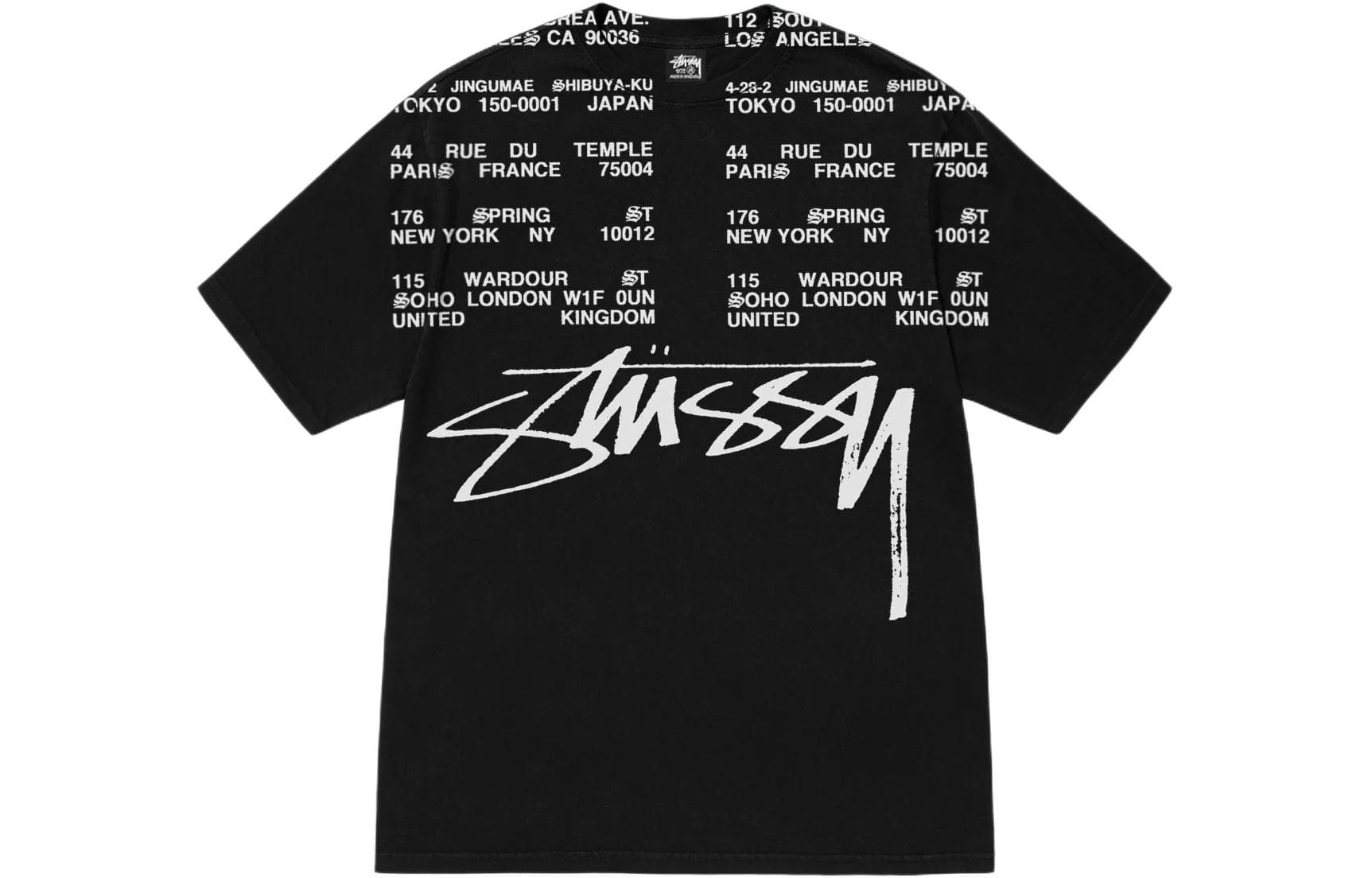 Футболка Stussy SS24 LOCATIONS TEE PIGMENT DYED T - изображение 1