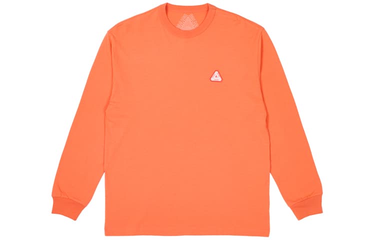 Кофта PALACE FW23 Sofar Longsleeve T-shirt с круглым вырезом и треугольным логотипом Унисекс Оранжевый - изображение 1