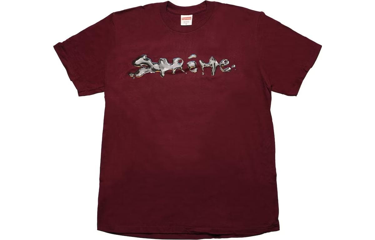 Футболка Supreme FW18 Бургундский Унисекс T Рубашки - изображение 1