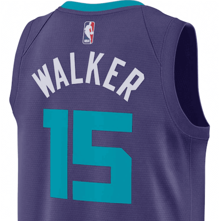 Баскетбольная майка Jordan NBA Statement Edition Kemba Walker 15 Purple - изображение 4
