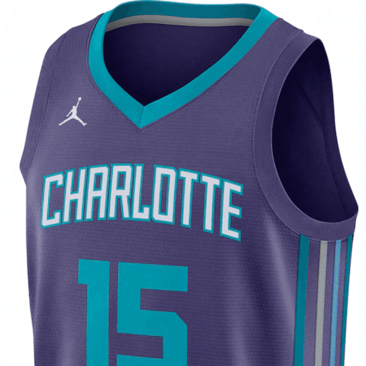 Баскетбольная майка Jordan NBA Statement Edition Kemba Walker 15 Purple - изображение 3
