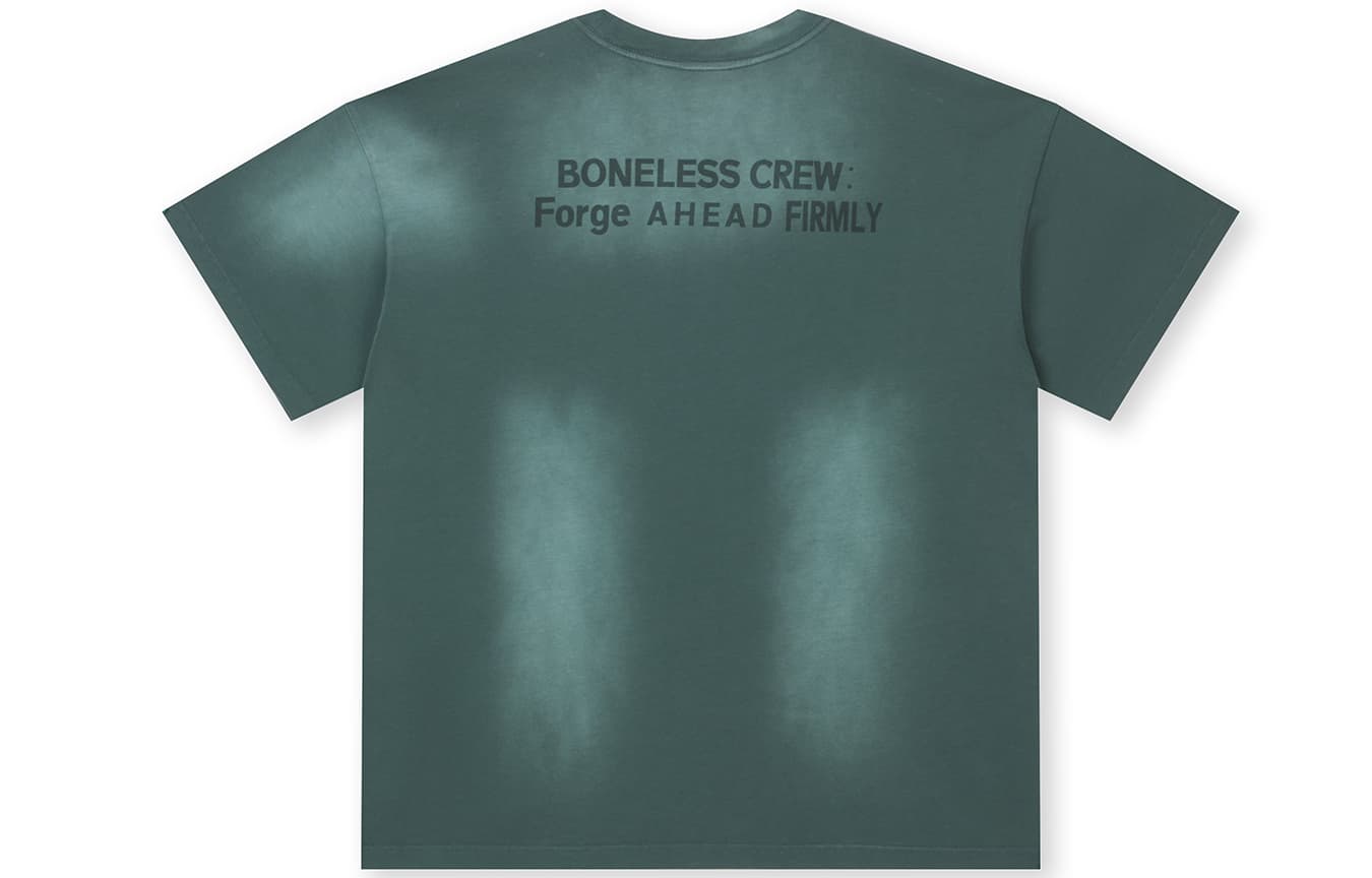 Футболка BONELESS 100% хлопок Летний Винтаж/дворцовый стиль Люксовая уличная мода Унисекс - изображение 2