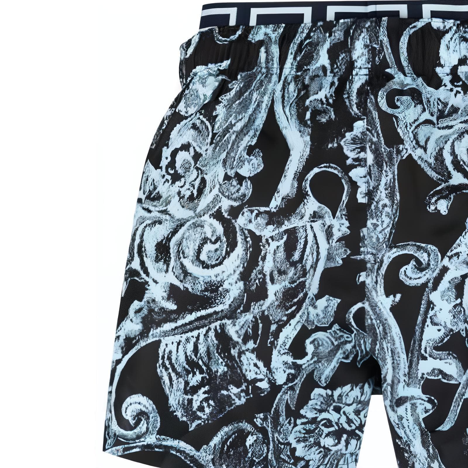 Шорты VERSACE Повседневные шорты Мужские Синие - изображение 5