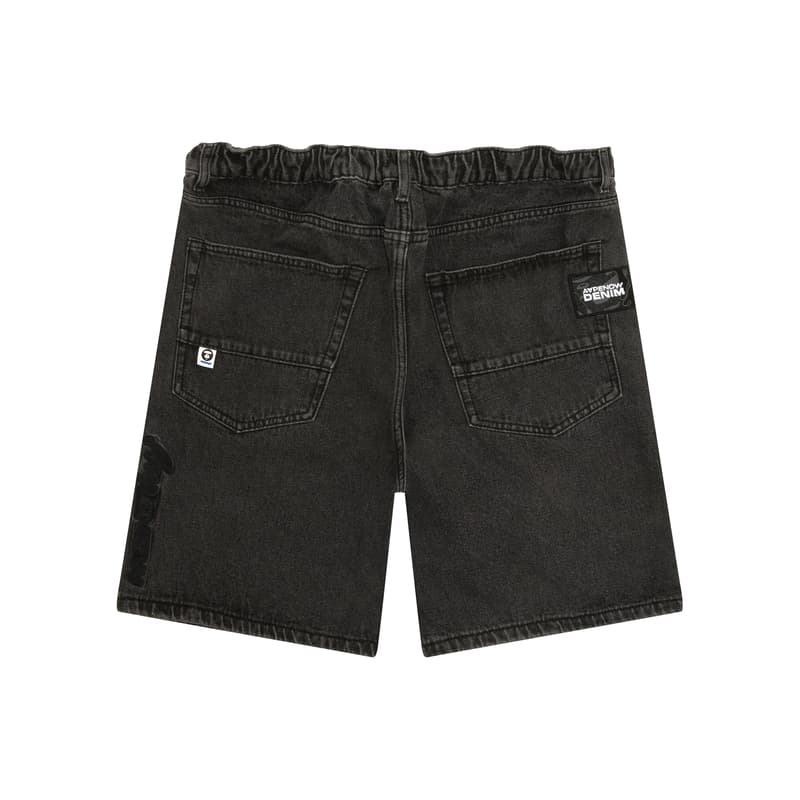 Джинсовые шорты Aape SS25 Повседневные шорты Мужские Черные BК L - изображение 2