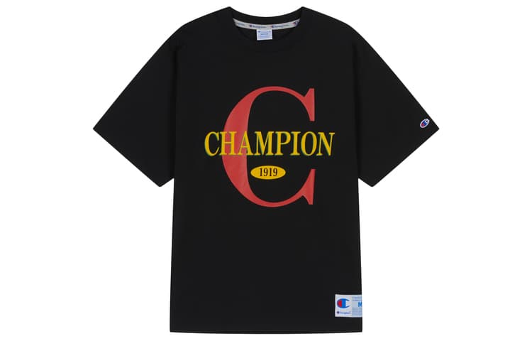 Футболка Champion ACTION STYLE SS24 Футболка с флокированным логотипом C и контрастным принтом, повседневная, унисекс, версия для Японии - изображение 3