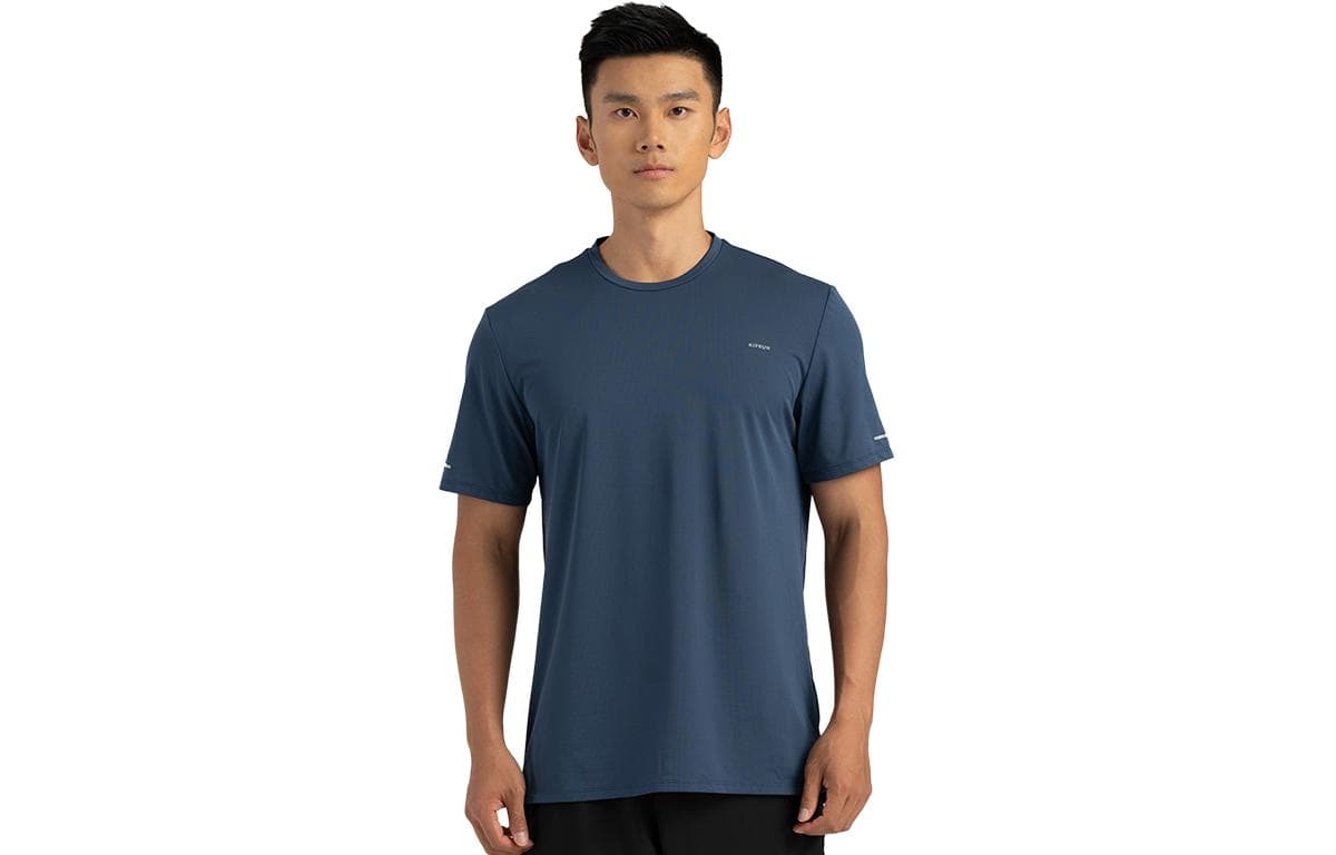 Футболка DECATHLON T-рубашка мужская темно-синяя - изображение 1