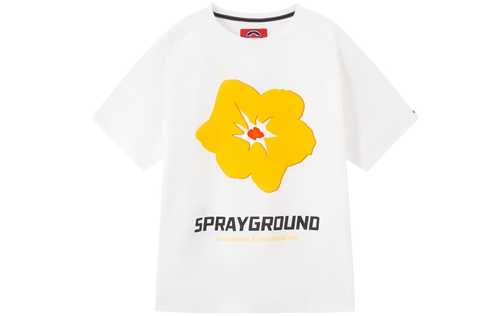 Футболка SPRAYGROUND Короткий рукав T-рубашки унисекс натуральный белый - изображение 1