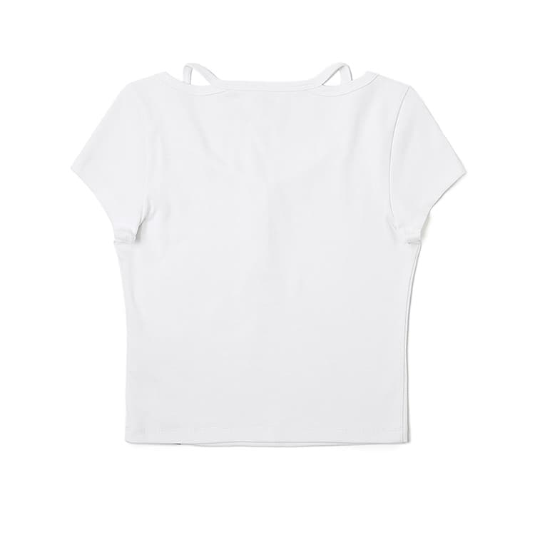 Футболка Lee SS25 Стандартная (Standard) T-Рубашка Женская Белая - изображение 2