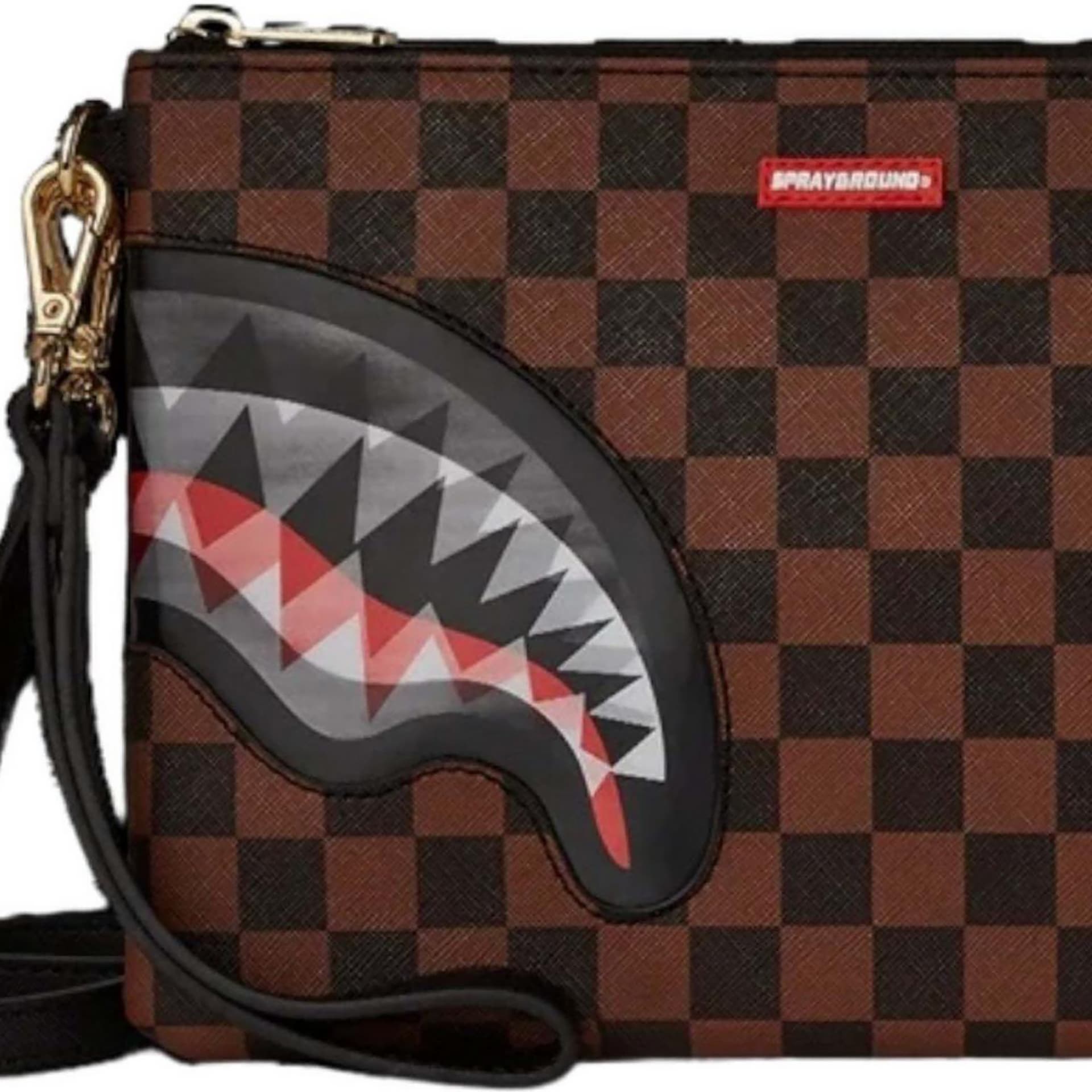 Сумка SPRAYGROUND Искусственная кожа Клатчи Унисекс Коричневый - изображение 5