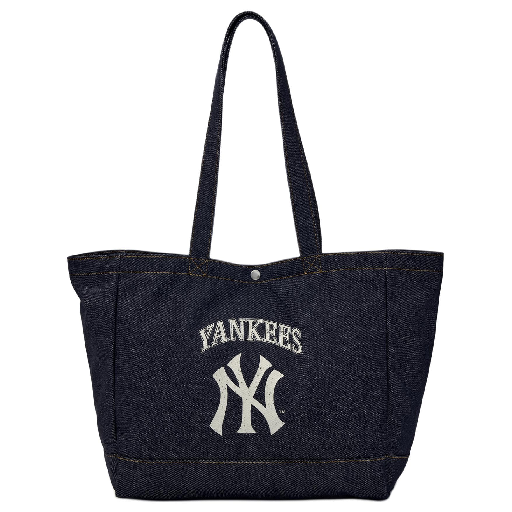 Мини-сумка MLB New York Yankees Хлопковая ткань Плечевая сумка Сумка-тоут Сумка для ноутбука Студенческая унисекс Темно-синий - изображение 1