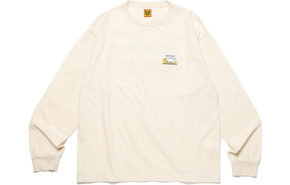 Футболка HUMAN MADE FW23 WOOL BLENDED LS T-SHIRT logoT - изображение 1