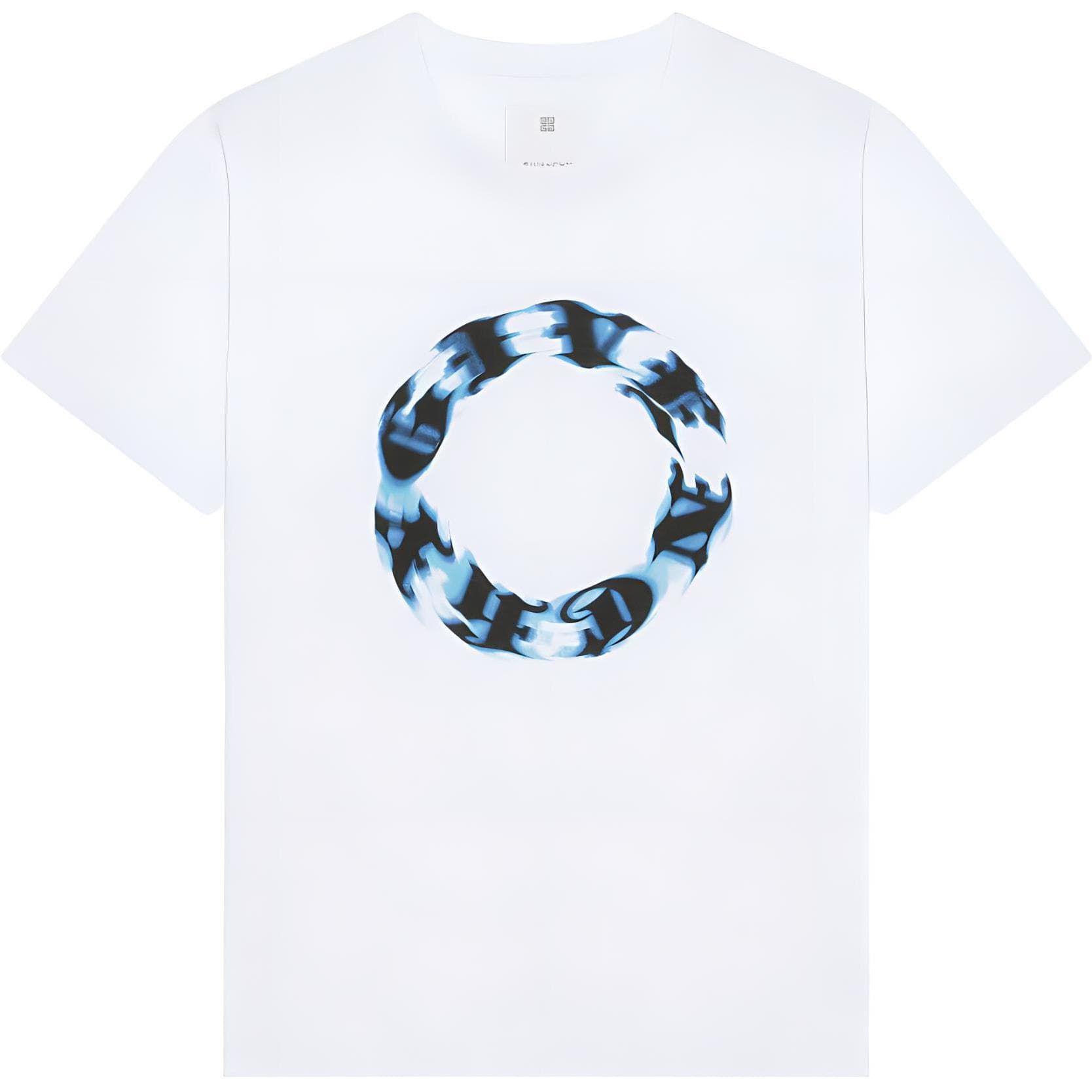 Футболка Givenchy Oversized T Shirt In Cotton With Givenchy Circle Print T - изображение 1
