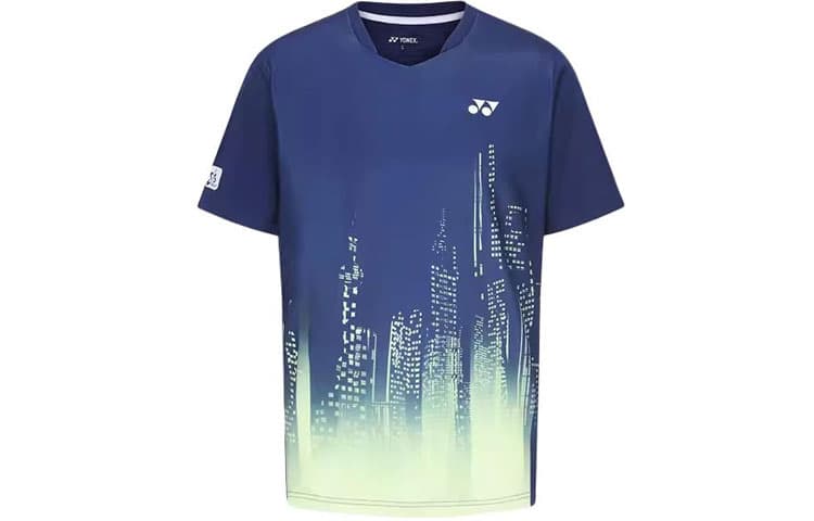 Футболка YONEX T Рубашка Унисекс Темно-Синий Деним - изображение 1
