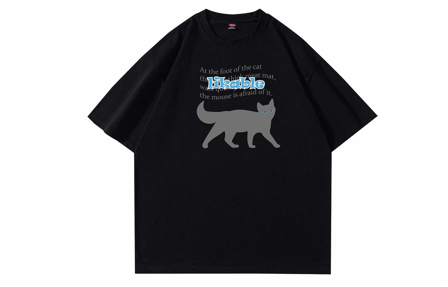 Футболка Baleno Black Cat Print Tee - изображение 1