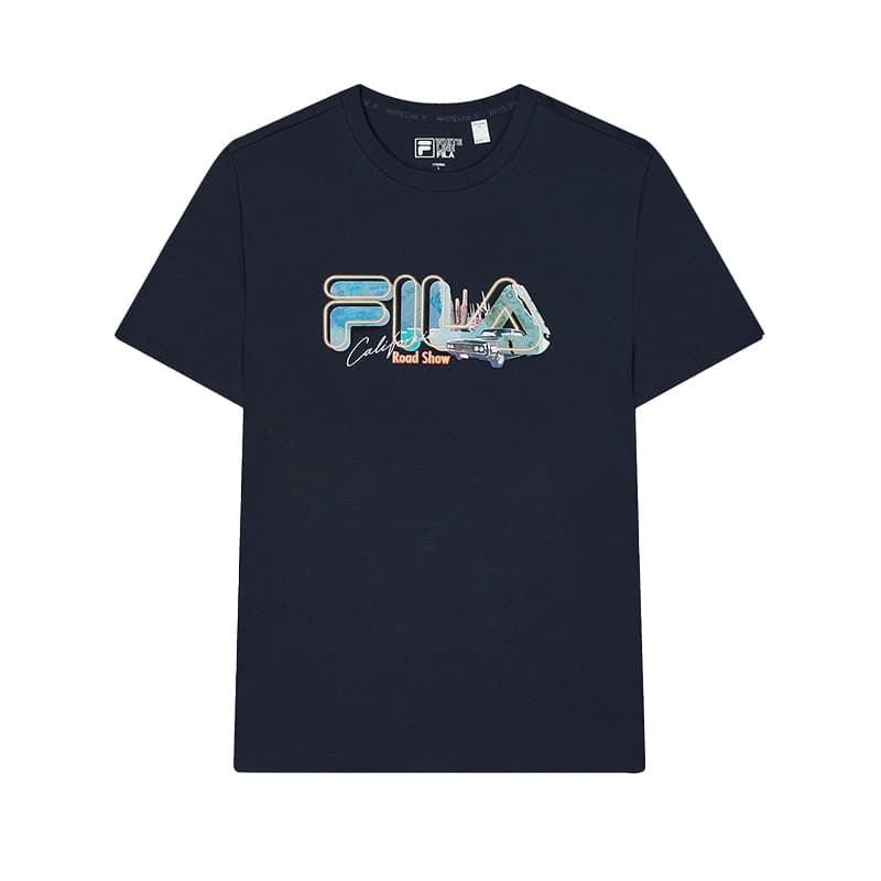 Футболка Fila Heritage T-Shirt Мужская Легенда Синий - изображение 1