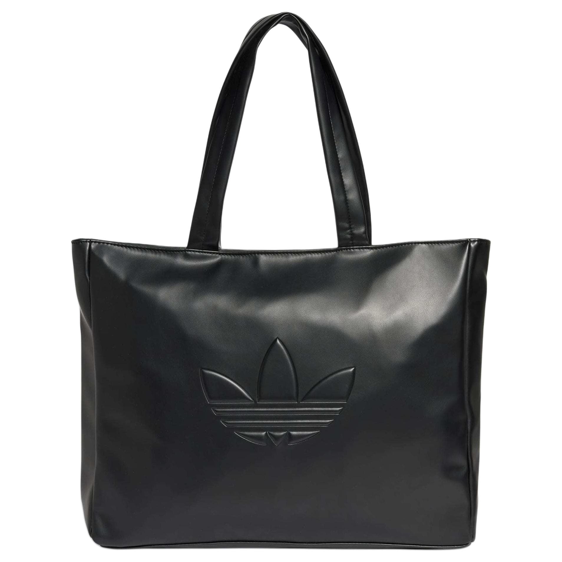 Мини-сумка Adidas Originals Полиуретан Сумка-тоут Сумка для покупок Сумка через плечо Унисекс Черная - изображение 1